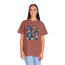 Cool Cartoon Duo Unisex Garment-Dyed T-Shirt