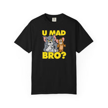 Humorous Unisex T-Shirt - 'U MAD BRO?' Vintage Cartoon Design