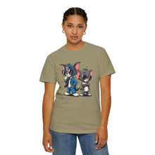 Cool Cartoon Duo Unisex Garment-Dyed T-Shirt