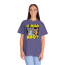 Humorous Unisex T-Shirt - 'U MAD BRO?' Vintage Cartoon Design