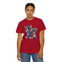 Cool Cartoon Duo Unisex Garment-Dyed T-Shirt