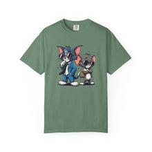 Cool Cartoon Duo Unisex Garment-Dyed T-Shirt