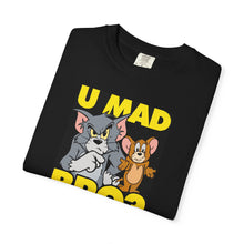 Humorous Unisex T-Shirt - 'U MAD BRO?' Vintage Cartoon Design