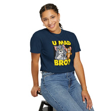 Humorous Unisex T-Shirt - 'U MAD BRO?' Vintage Cartoon Design