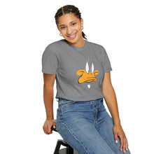 Unisex Garment-Dyed T-shirt with Playful Cartoon Duck Design