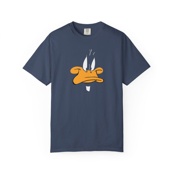 Unisex Garment-Dyed T-shirt with Playful Cartoon Duck Design