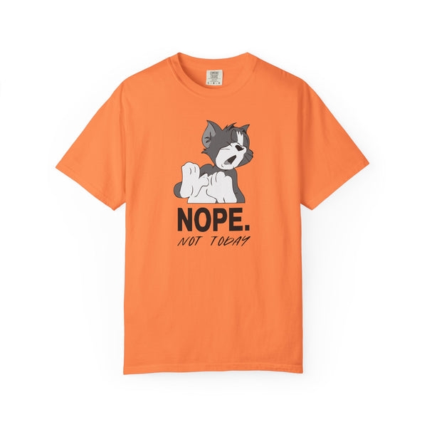 Humorous Cat Graphic Unisex T-Shirt - 'NOPE. NOT TODAY.'
