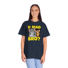 Humorous Unisex T-Shirt - 'U MAD BRO?' Vintage Cartoon Design