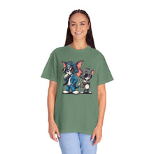 Cool Cartoon Duo Unisex Garment-Dyed T-Shirt
