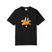 Unisex Garment-Dyed T-shirt with Playful Cartoon Duck Design