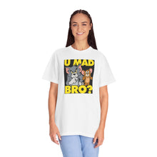 Humorous Unisex T-Shirt - 'U MAD BRO?' Vintage Cartoon Design