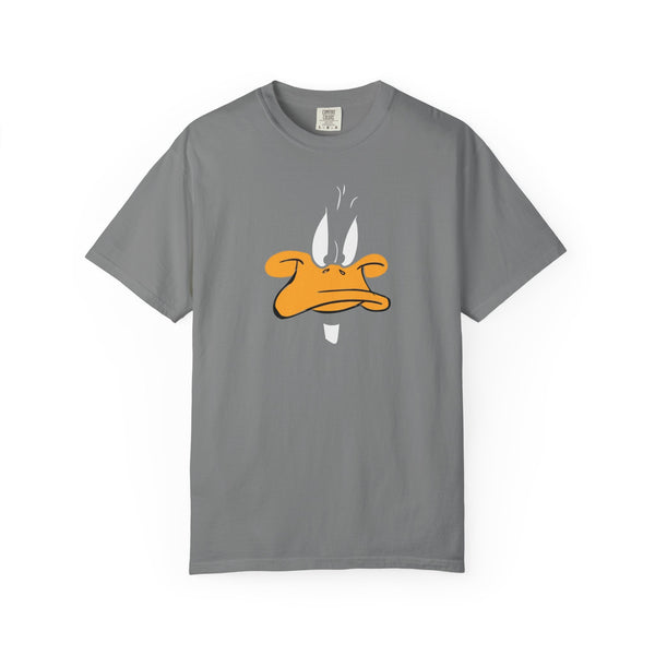 Unisex Garment-Dyed T-shirt with Playful Cartoon Duck Design