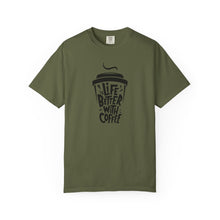 Life is Better with Coffee Unisex T-shirt, Coffee Lover Shirt, Funny Tee, Gift for Him, Casual Wear