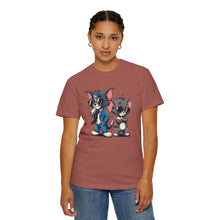 Cool Cartoon Duo Unisex Garment-Dyed T-Shirt