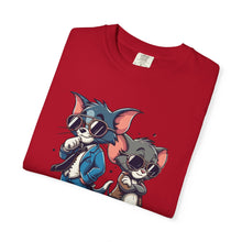 Cool Cartoon Duo Unisex Garment-Dyed T-Shirt