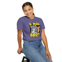 Humorous Unisex T-Shirt - 'U MAD BRO?' Vintage Cartoon Design