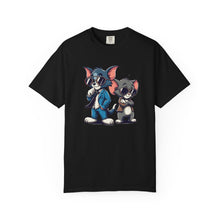 Cool Cartoon Duo Unisex Garment-Dyed T-Shirt