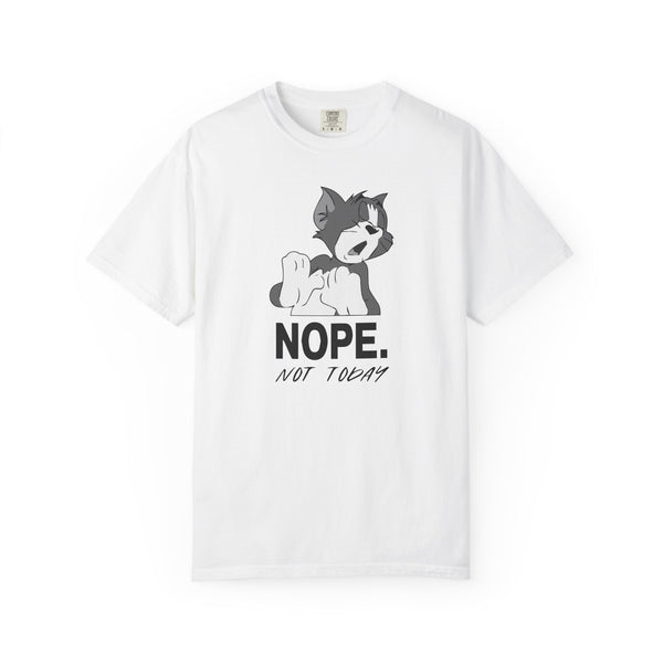 Humorous Cat Graphic Unisex T-Shirt - 'NOPE. NOT TODAY.'