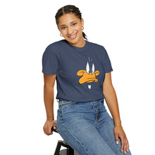 Unisex Garment-Dyed T-shirt with Playful Cartoon Duck Design