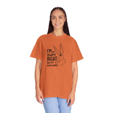Playful Unisex T-Shirt - 'I’m Not Always Right But I’m Never Wrong', Funny Apparel, Gift for Friends, Casual Wear, Humor Shirt