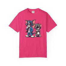 Cool Cartoon Duo Unisex Garment-Dyed T-Shirt