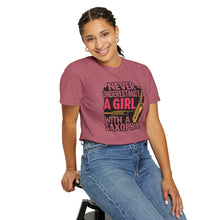 Saxophone Girl T-Shirt, Music Lover Gift, Unisex Tee, Cute Music T-Shirt, Jazz Apparel, Inspirational Quote Shirt