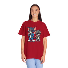 Cool Cartoon Duo Unisex Garment-Dyed T-Shirt