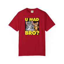 Humorous Unisex T-Shirt - 'U MAD BRO?' Vintage Cartoon Design