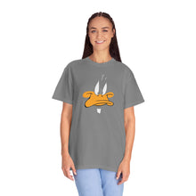 Unisex Garment-Dyed T-shirt with Playful Cartoon Duck Design