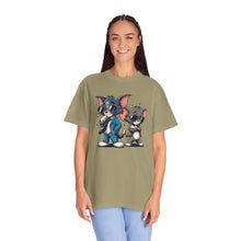 Cool Cartoon Duo Unisex Garment-Dyed T-Shirt