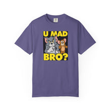 Humorous Unisex T-Shirt - 'U MAD BRO?' Vintage Cartoon Design