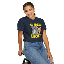 Humorous Unisex T-Shirt - 'U MAD BRO?' Vintage Cartoon Design