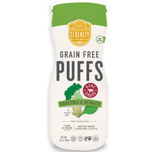 Serenity Kids 6+ Month Grain-Free Puffs Toddler & Baby Snack - No Added Sugar - Gluten & Rice Free - BPA & Allergen Friendly w/Organic Cassava, Veggies & Herbs - Carrot & Beet - 6 Count