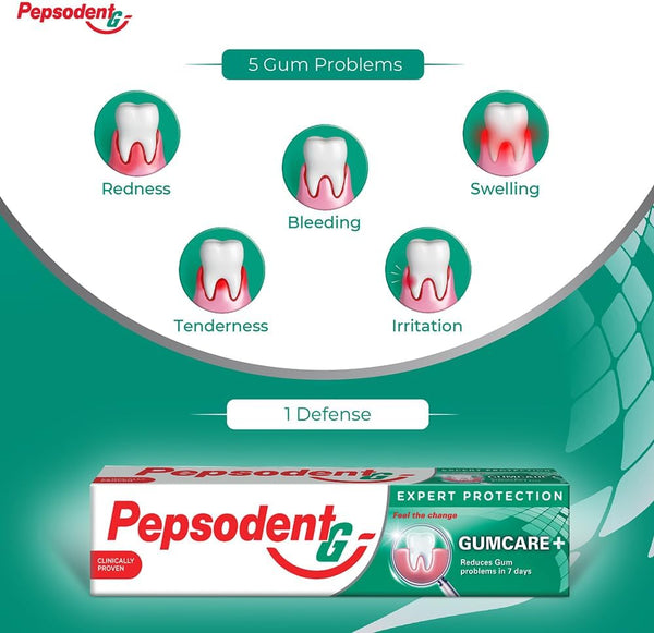 Pepsodent G Expert Protection Gum Care + - 140gm (Pack of 2)