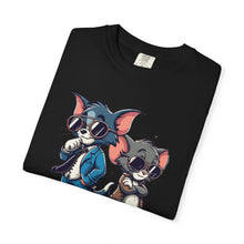 Cool Cartoon Duo Unisex Garment-Dyed T-Shirt