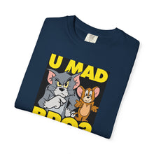 Humorous Unisex T-Shirt - 'U MAD BRO?' Vintage Cartoon Design
