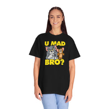 Humorous Unisex T-Shirt - 'U MAD BRO?' Vintage Cartoon Design