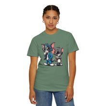 Cool Cartoon Duo Unisex Garment-Dyed T-Shirt