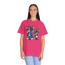 Cool Cartoon Duo Unisex Garment-Dyed T-Shirt