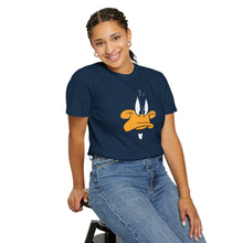Unisex Garment-Dyed T-shirt with Playful Cartoon Duck Design