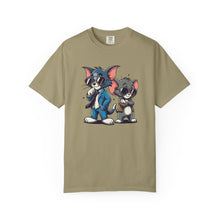 Cool Cartoon Duo Unisex Garment-Dyed T-Shirt