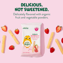 Little Bellies Organic Strawberry Pick-Me Sticks Baby Snack (Pack of 5 x 0.56 oz Individual Packs)