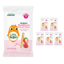 Little Bellies Organic Strawberry Pick-Me Sticks Baby Snack (Pack of 5 x 0.56 oz Individual Packs)