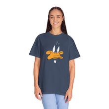 Unisex Garment-Dyed T-shirt with Playful Cartoon Duck Design