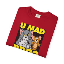 Humorous Unisex T-Shirt - 'U MAD BRO?' Vintage Cartoon Design